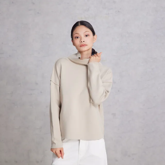 【giordano ladies】25FW 撞色立領針織衫(02355570)