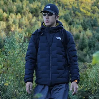 【The North Face】北面男款黑色DWR防潑水羽絨外套｜8DWVJK3