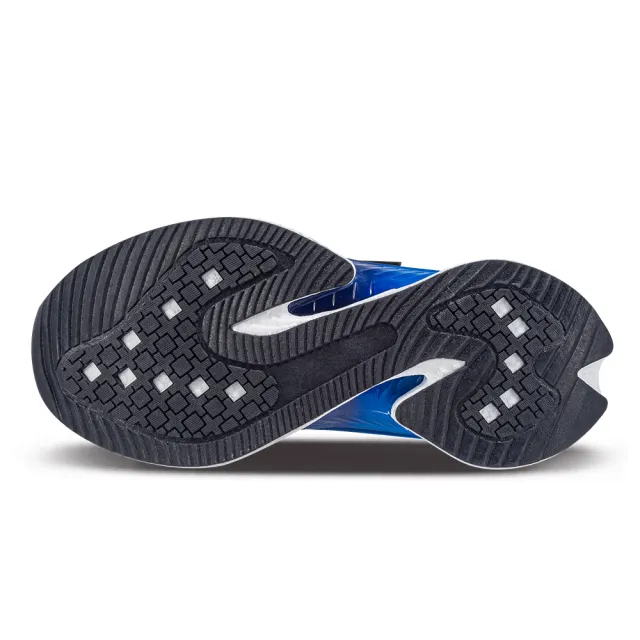 【KangaROOS】超輕量慢跑鞋 童鞋 中大童 運動鞋 防潑水 魔鬼氈 TRITIUM 藍 KK41506
