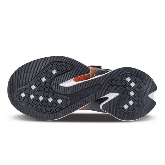 【KangaROOS】超輕量慢跑鞋 童鞋 中大童 運動鞋 防潑水 魔鬼氈 TRITIUM 灰/黑 KK41508