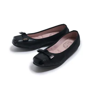 【FAIR LADY】我的旅行日記 優雅芭蕾單結平底娃娃鞋(黑/501738 女鞋)