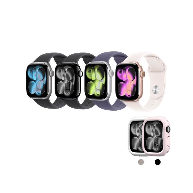 犀牛盾錶殼組【Apple】Apple Watch Series 11 GPS 46mm(鋁金屬錶殼搭配運動型錶帶)