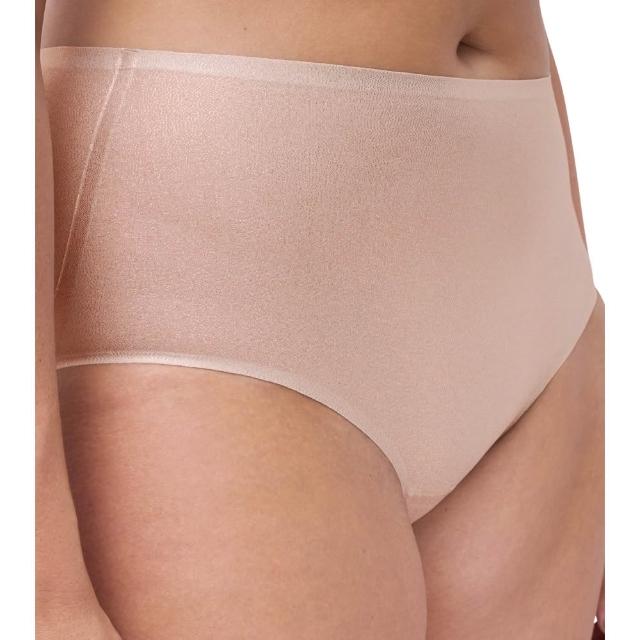 【Chantelle 仙黛爾】Soft Stretch.無痕 涼感 高腰女內褲 亮銀.11DC7_D96(超強彈力.超無痕包覆.超透氣觸感)