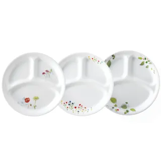 【CorelleBrands 康寧餐具】10吋分隔盤-二入組(多花色可選)