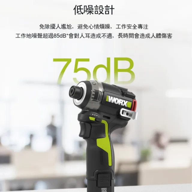 【WORX 威克士】12V 50Nm 無刷油壓降噪起子機(WU138)