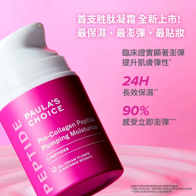 【Paulas Choice 寶拉珍選】澎彈抗老雙星組(高效A醛PRO新生精華+高效胜肽膠原緊緻霜)