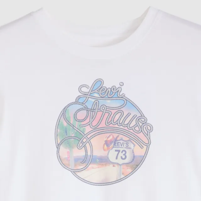 【LEVIS】VINTAGE復古印花短Tee 女生上衣 熱賣單品 005GV-0011