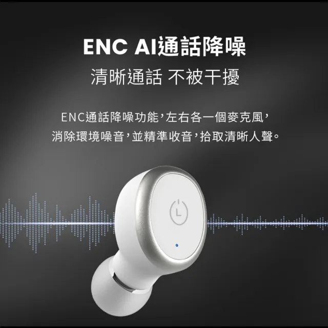 【TOZO】新升級!T10S降噪運動立體聲真無線AI智慧藍牙耳機(專屬APP/通話降噪/無線充電/防水IPX8)