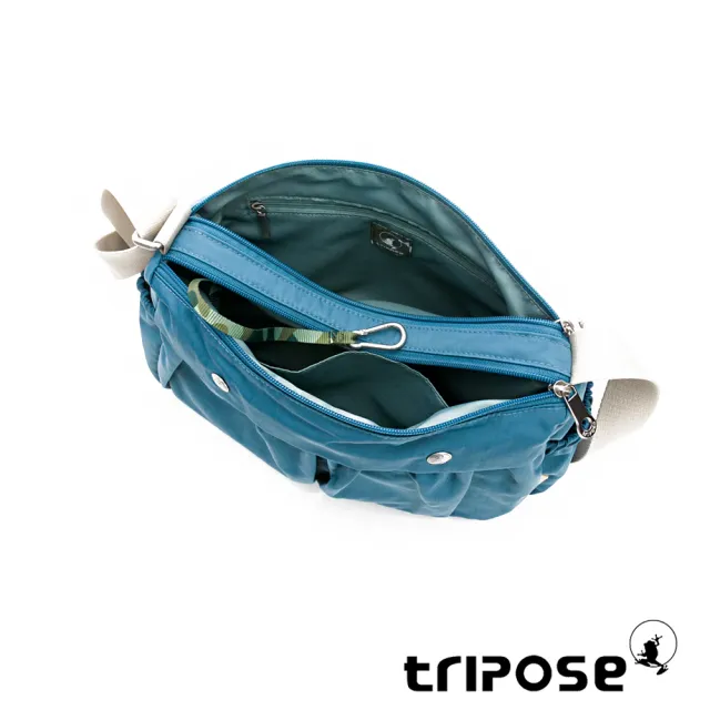 【tripose】DIAZ微皺尼龍輕量抓皺多格層斜背包(多色/旅行包)