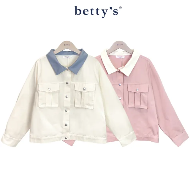 【betty’s 貝蒂思】帥氣衣領撞色大口袋夾克(共二色)