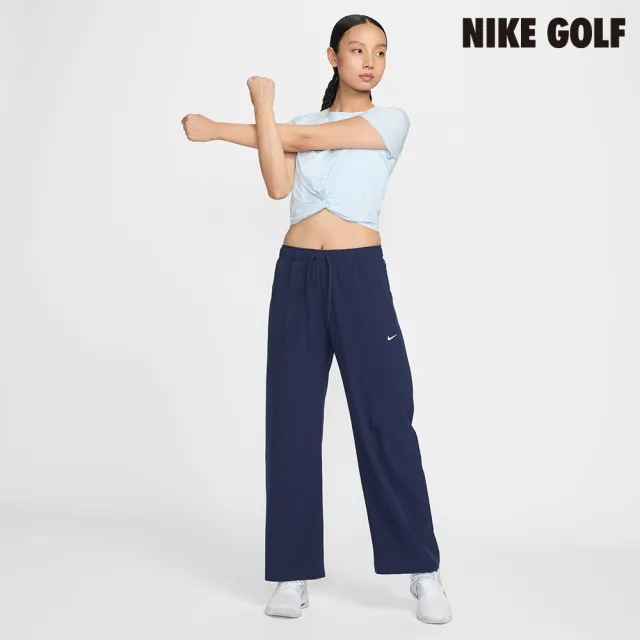 【NIKE GOLF】Nike One 女款 Dri-FIT 梭織寬褲 湛藍/白色(IQ0343-410)