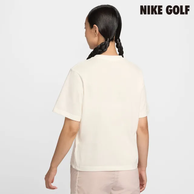 【NIKE GOLF】Nike 女款 Dri-FIT 短袖網球 T 恤 米色(IQ3835-133)