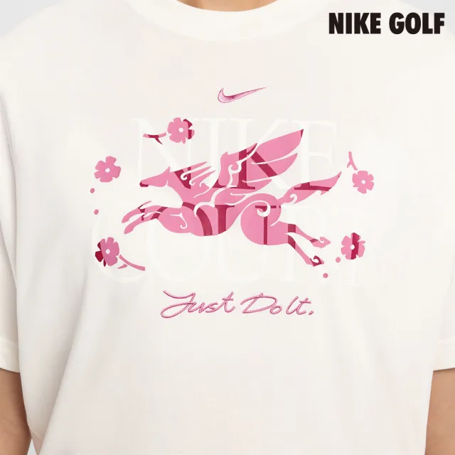 【NIKE GOLF】Nike 女款 Dri-FIT 短袖網球 T 恤 米色(IQ3835-133)
