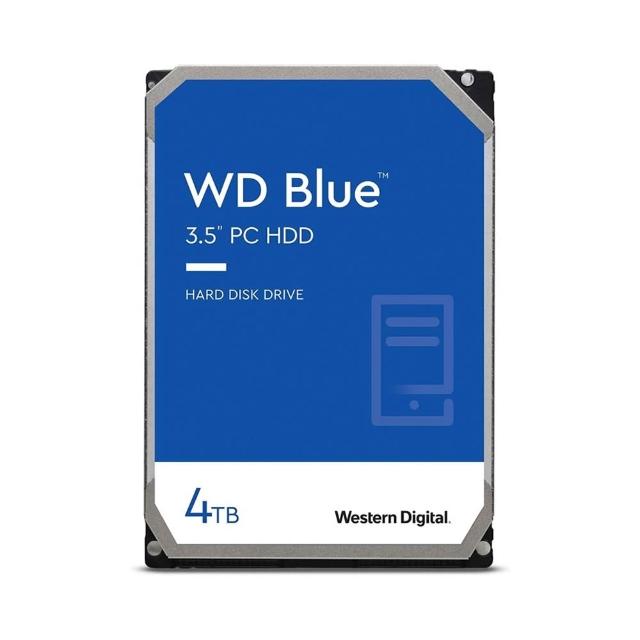 【Western Digital】藍標 4TB 3.5吋 5400轉 128MB 桌上型 內接硬碟(WD40EZZX)