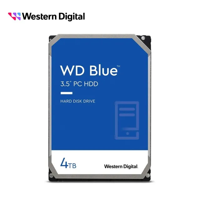 Western Digital】藍標4TB 3.5吋5400轉128MB 桌上型內接硬碟(WD40EZZX