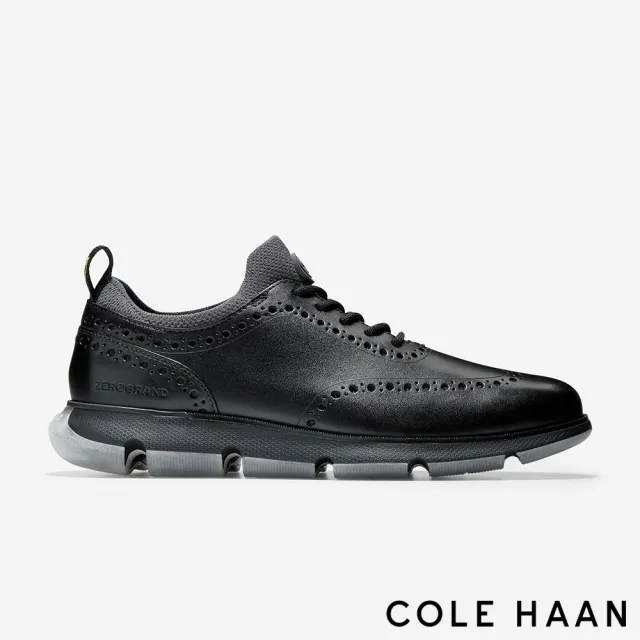 【Cole Haan】4.ZG OX 翼尖牛津鞋 男款寬楦 純粹黑 (C33452)