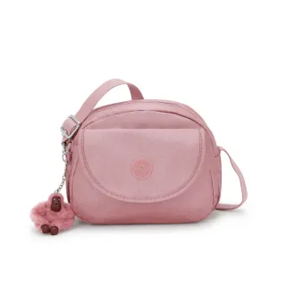 【KIPLING官方旗艦館】『貝殼包』（網路獨家款）霧粉色翻蓋側背小包-STELMA