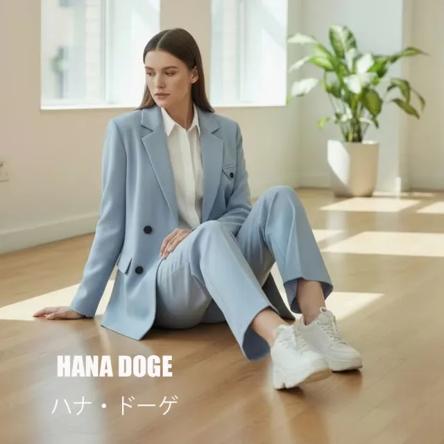 HANA DOGE ハナ・ドーゲ通勤風經典不敗款極簡純色不敗款顯瘦百搭正肩墊肩西裝外套