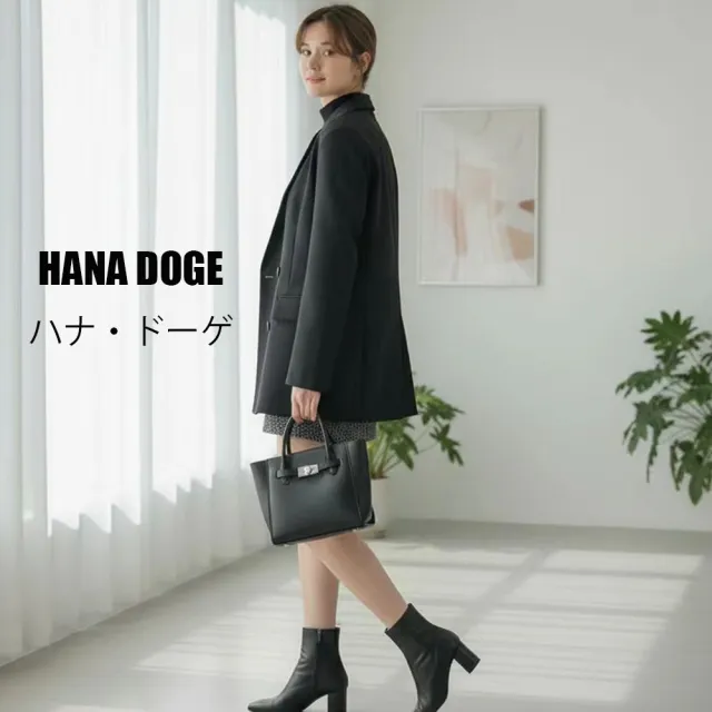 HANA DOGE ハナ・ドーゲ通勤風經典不敗款極簡純色不敗款顯瘦百搭正肩墊肩西裝外套