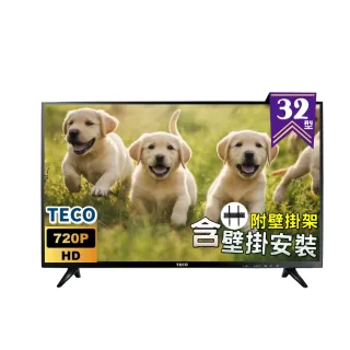 【TECO 東元】32吋IPS低藍光液晶顯示器+壁掛安裝(TL32K8TRE 福利品)