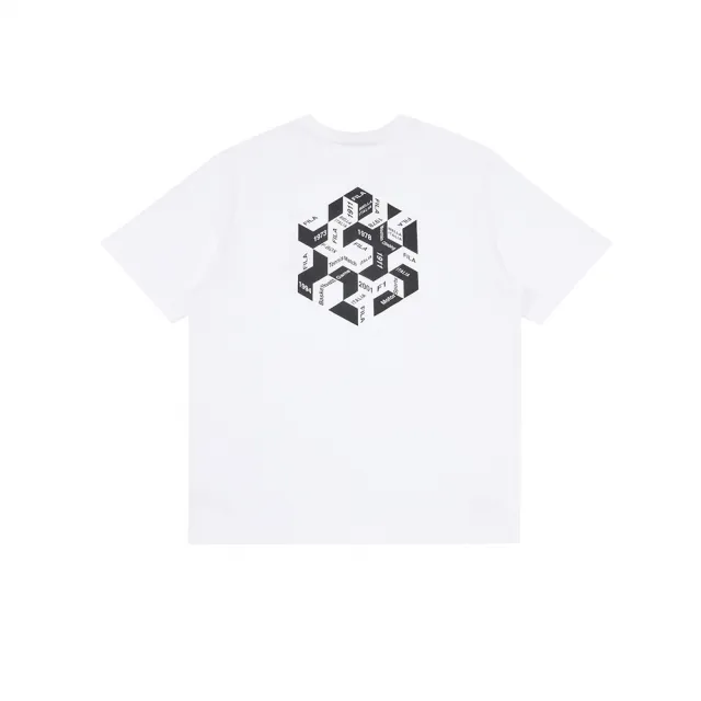 【FILA】中性短袖圓領T恤-白色 1TEA-1452-WT