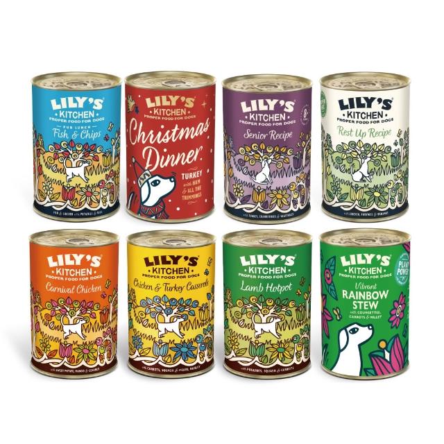【LILY’S KITCHEN】莉莉廚房英國原裝進口主食犬罐400g-6罐(大狗罐頭/全齡犬/主食罐/英國皇室認證寵糧)