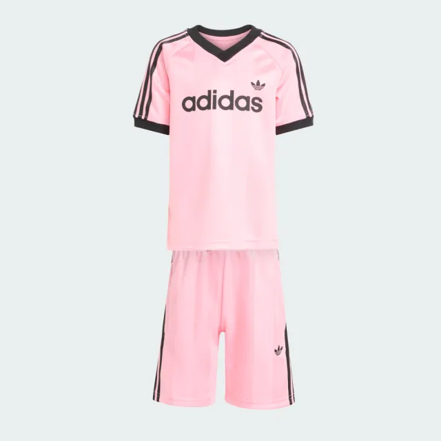 【adidas 愛迪達】運動套裝 短袖/短褲 童裝 - Originals KD3318