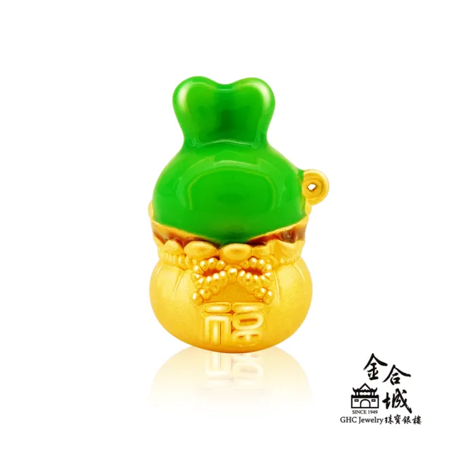 【金合城】多肉精靈黃金擺件-碧光環 MNA004(金重約0.67錢)