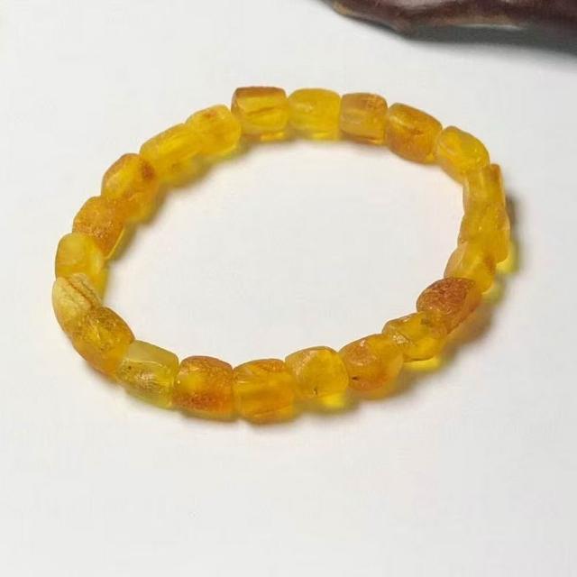 【勝弘珠寶】波羅的海原皮金珀隨形手串