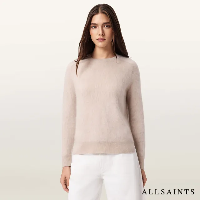 【ALLSAINTS】REBEL 喀什米爾寬鬆羊毛上衣-粉 W027KE(舒適版型)