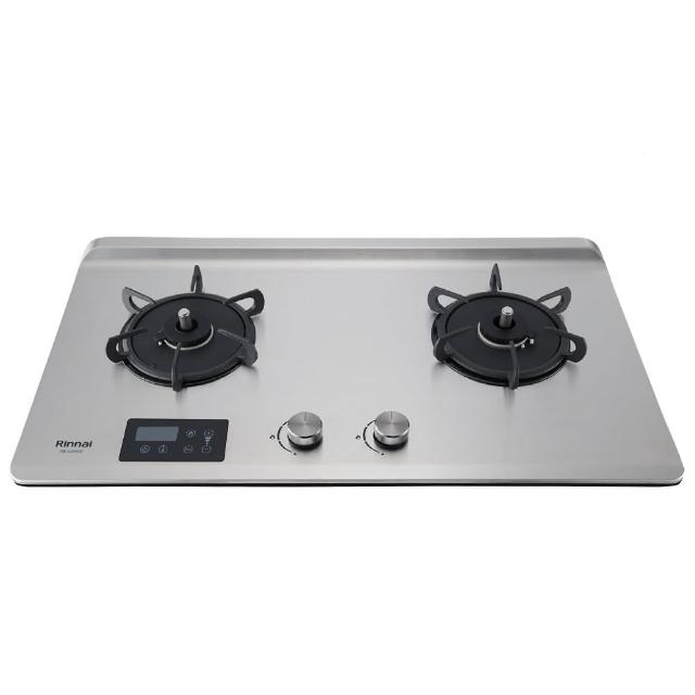 【林內】檯面式緻溫不銹鋼雙口爐定時定溫RB-A2660S(基本安裝)