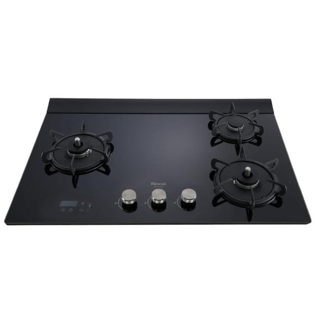 【林內】檯面式緻溫玻璃三口爐RB-A3760GBL(原廠安裝)