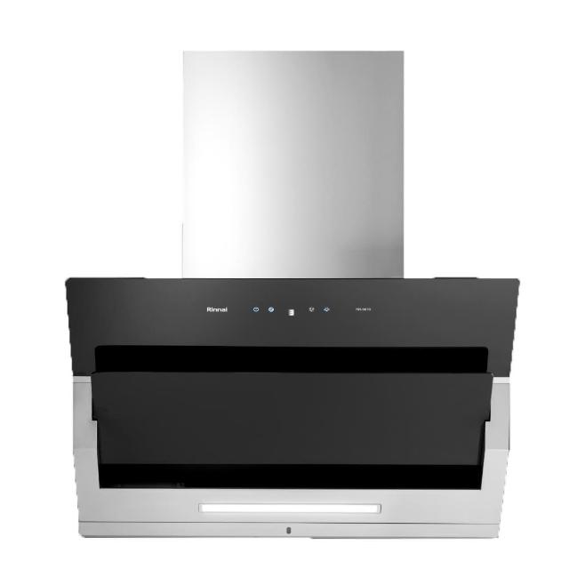  Rinnai 林內 RH-9870 斜背式抽油煙機，採用不鏽鋼材質打造，電子式按鍵操作簡易，具備5段以上風量調整，尺寸895×505×432mm，適用110V/60Hz電壓，保固1年，BSMI許可字號R51206，標準安裝設計，提升廚房排煙效率，適合各種家庭使用。 