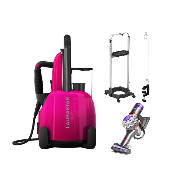 【LAURASTAR】LIFT PLUS高壓蒸汽熨斗-桃色(殺菌機/消毒機/熨斗)(超值組)