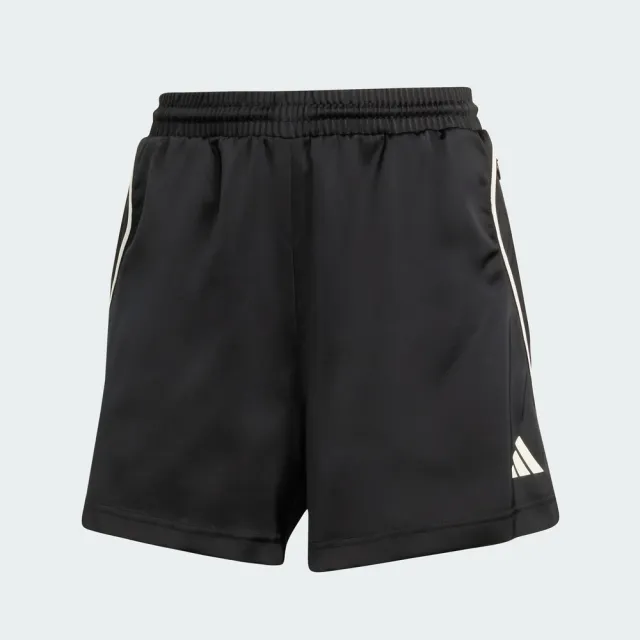 【adidas 愛迪達】W Stadium Sho 女 短褲 運動短褲 休閒短褲 黑 白 亞版(JL7001)