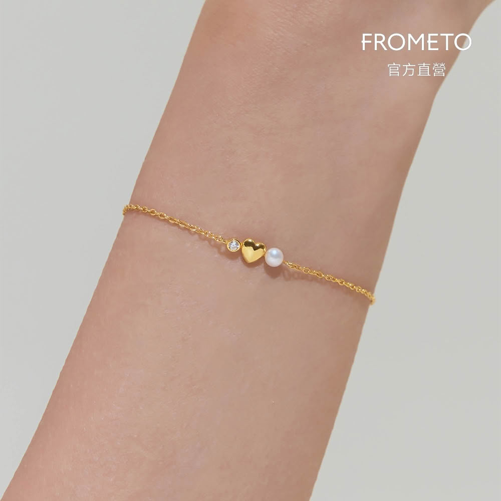 【FROMETO】萌動｜全純銀手鍊 贈禮盒包裝 (輕珠寶 / 生日禮物)