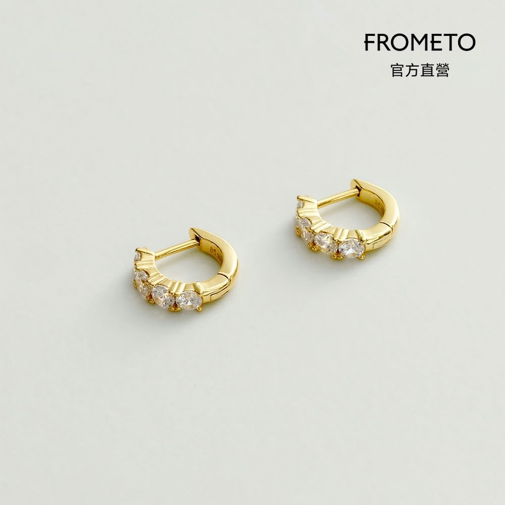 【FROMETO】鎏月｜全純銀耳環 贈禮盒包裝 (輕珠寶 / 生日禮物)