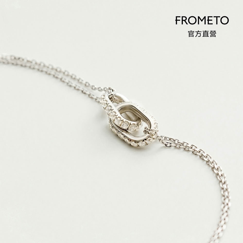 【FROMETO】掛念｜全純銀手鍊 贈禮盒包裝 (輕珠寶 / 生日禮物)