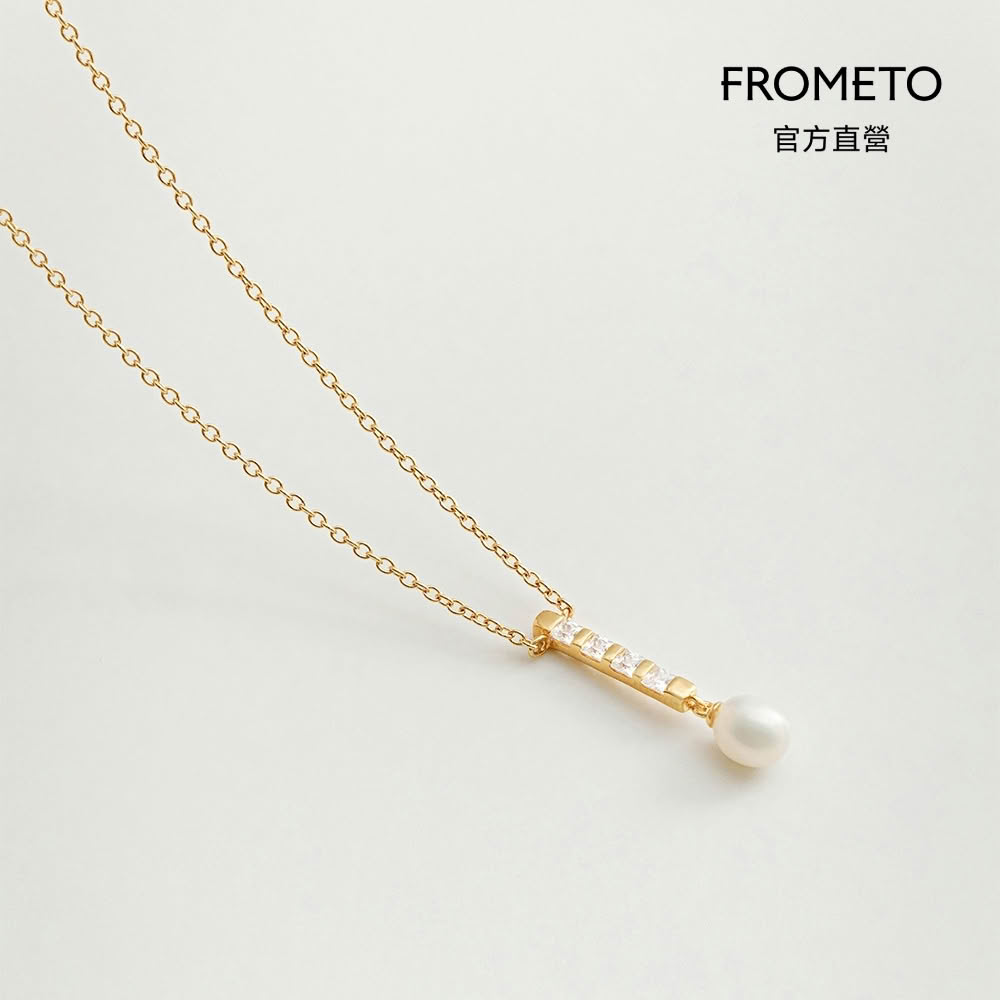 【FROMETO】沫光｜全純銀項鍊 贈禮盒包裝 (輕珠寶 / 生日禮物)
