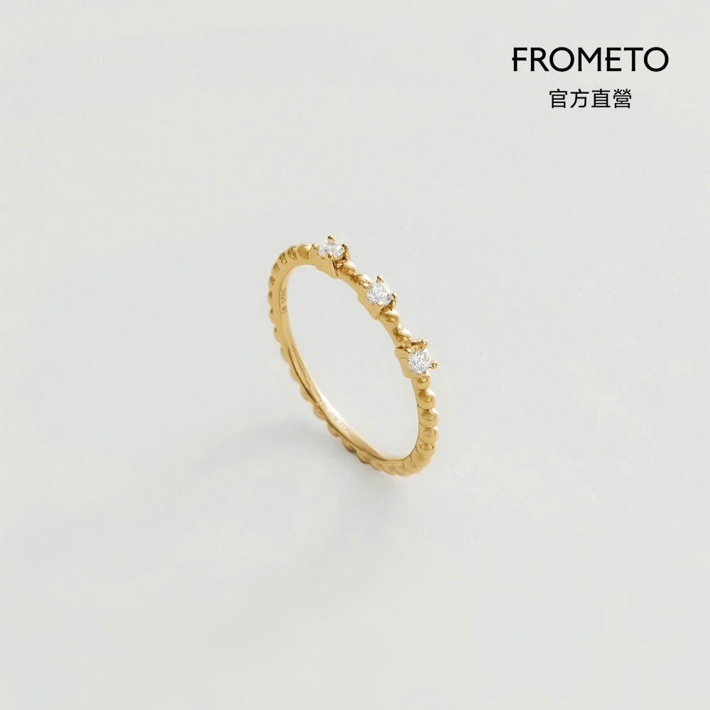 【FROMETO】星燦｜全純銀戒指 贈禮盒包裝 (輕珠寶 / 生日禮物)