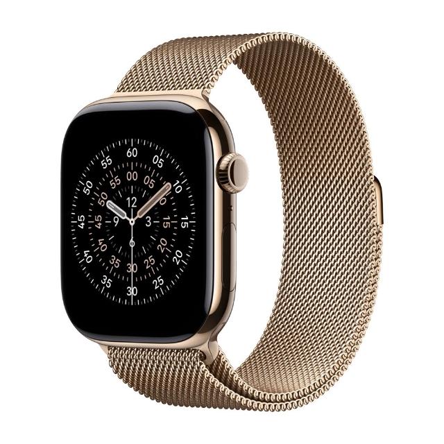 【Apple】Watch Series 11 46公釐金色鈦金屬錶殼搭配金色米蘭錶環M/L (LTE版)