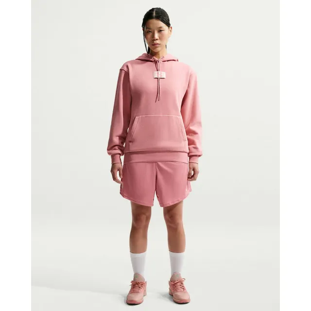 【NIKE 耐吉】連帽上衣 女 AS U NK SABRINA HOODIE 運動 休閒 莎賓娜 寬鬆 刷毛 帽T 粉 (FJ4450618)
