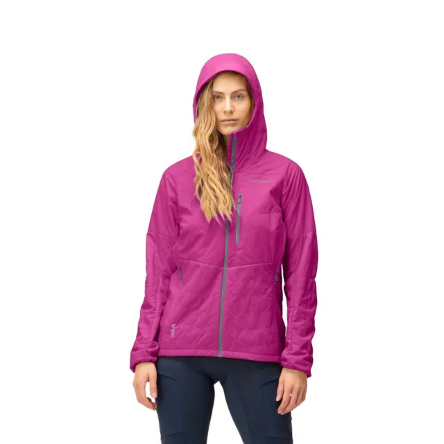 【NORRONA】lyngen Alpha100 連帽外套 女款 紫紅色