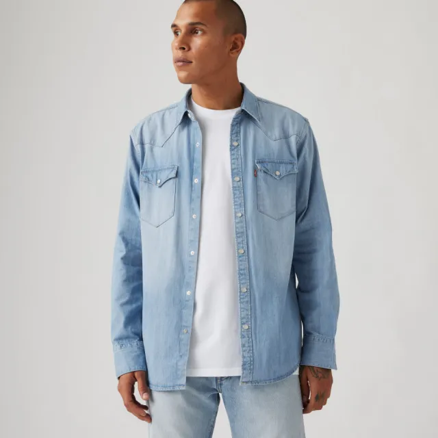 【LEVIS】牛仔襯衫 襯衫外套 男生上衣 熱賣單品 85744-0047