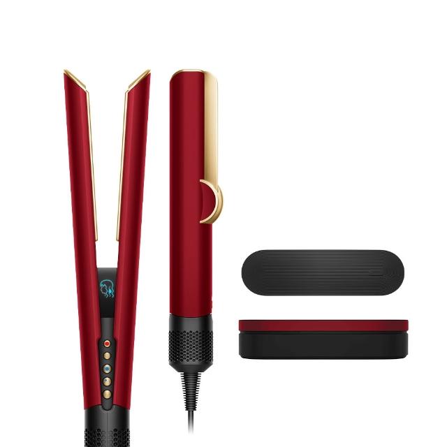 【dyson 戴森】限量福利品 HT01 Airstrait™ 二合一吹風直髮器(絲絨紅 附精美禮盒)
