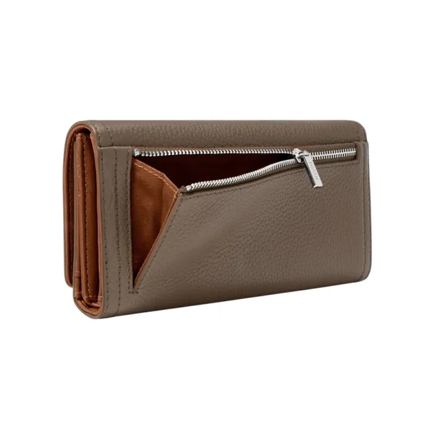 【FOSSIL】Logan 三折真皮拉鍊RFID防盜長夾 出國必備 (多款可選)