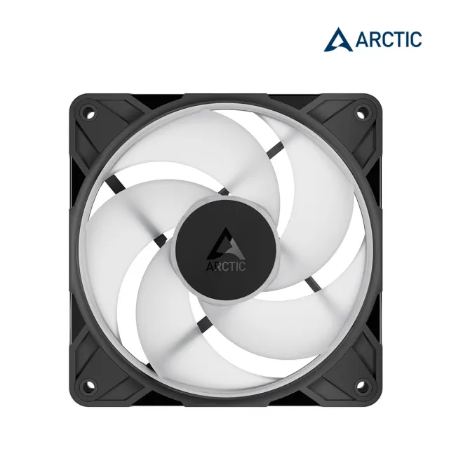 【Arctic】P12 Pro PST Reverse A-RGB 12公分反向高風壓共享風扇 黑色 (電腦風扇 機殼風扇 反向扇)
