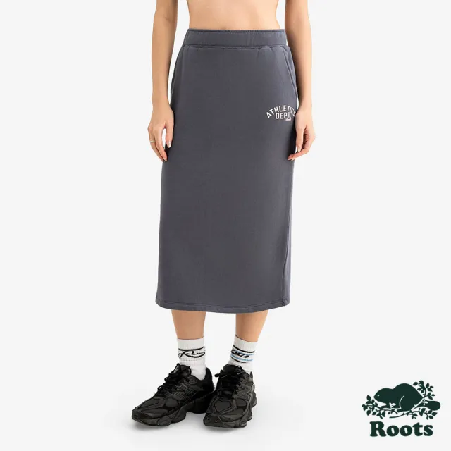 【Roots】Roots 女裝- ATHLETICS DEPT 中長裙(深藍灰)