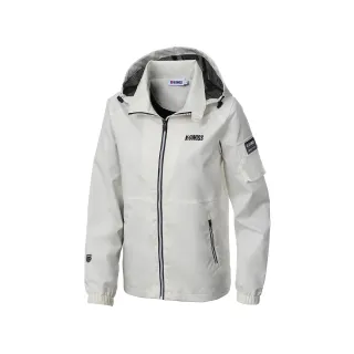 【K-SWISS】運動外套 25FW ATTACHED HD JKT 防風 連帽 女款 米白色 1912720-101