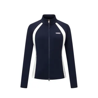 【K-SWISS】運動外套 W SILKY TECH SLIM JK 立領 雙拉鍊 女款 深藍色 1912102-014